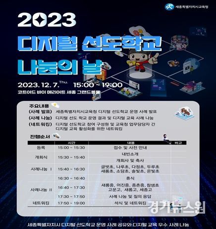 2023 디지털 선도학교 나눔의 날 홍보문