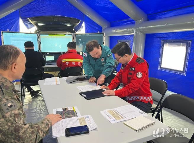 영덕군 산불 현장지휘본부