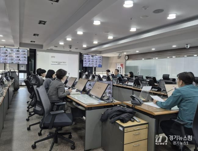 용인시 한파대비 회의 모습