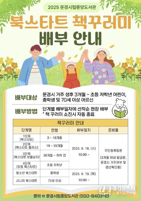 문경시립중앙도서관 2025년 북스타트 책꾸러미 배부