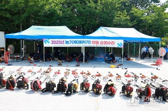 울진군, 21년째 이어온 예취기 합동 순회수리 봉사 미무리