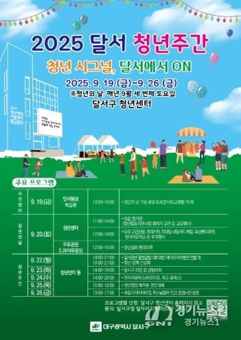 '2025년 달서 청년주간' 개최