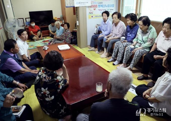 조길형 시장 지현동다복경로당에서 간담회 사진