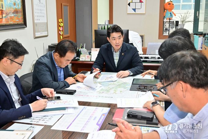 김종훈 의원, 범서읍 상수도 배수관로 공사 관련 간담회