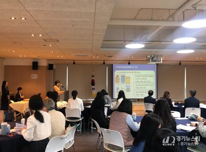 울산교육연구정보원은 22일 박상진홀에서 '울산교육과정 연구보고회'를 열었다.