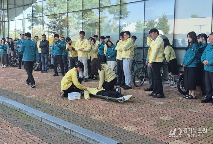 세종시교육청, 세종시교육청 자체 화재대피훈련 실시