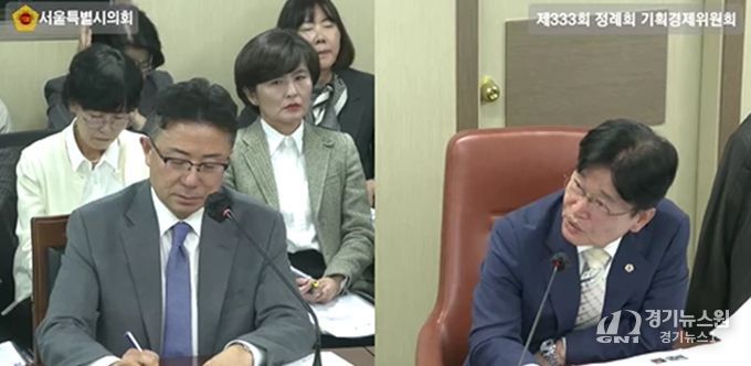 김용일 서울시의원, 경제실 행정사무감사에서 청년인턴 정규직 전환 저조 및 비더비 공간 활용 효율성 지적