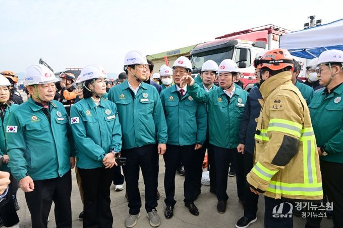 행정자치위원회, 한국동서발전 울산화력발전소 사고 현장방문