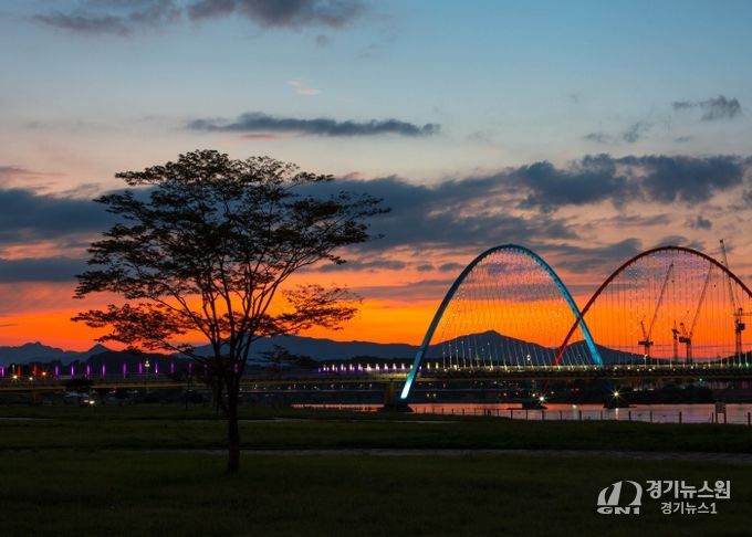 엑스포대교 전경