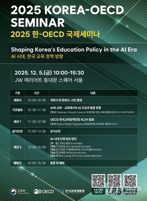2025 한-경제협력개발기구(OECD) 국제세미나 포스터
