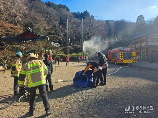 고성군-고성소방서, 산불재난 대응 합동훈련