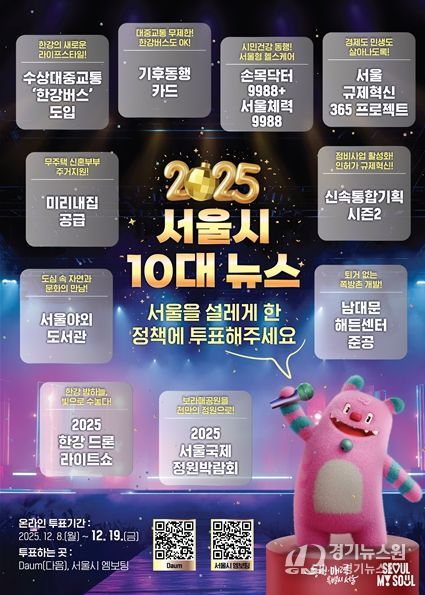 「2025 서울시 10대 뉴스」 포스터