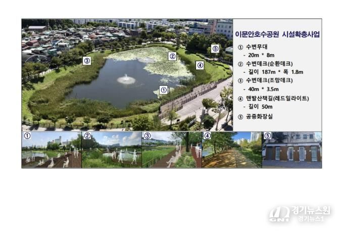 구리시 이문안호수공원, '도심 속 복합 문화 힐링 명소로 재탄생'