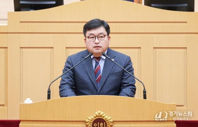 모정환 의원 함평 월야중학교 체육관 신축 촉구 5분 자유발언 사진