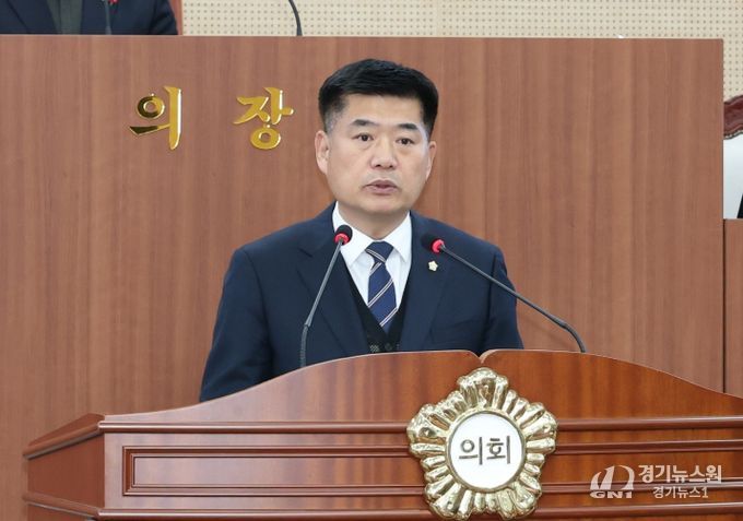 5분자유발언 하는 맹의석 의원