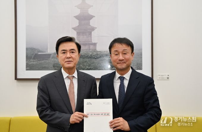 김태흠 충남도지사와 한병도 더불어민주당 원내대표