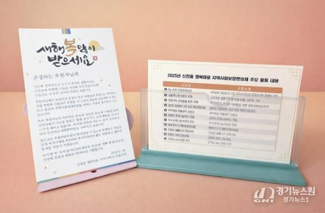 시흥시 신천동 지역사회보장협의체, 설 맞아 후원자에 감사 서한문 발송