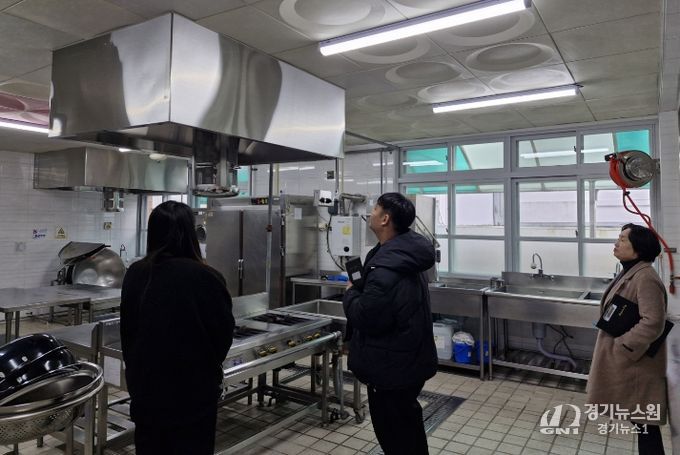 태안교육지원청, 급식실 환기설비 개선 공사교 현장점검 실시