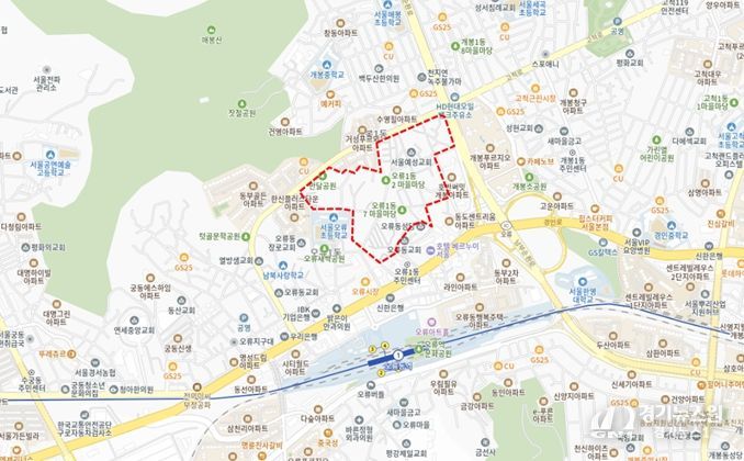 2026년 제1차 주택재개발 후보지 선정구역(구로구 개봉동 66-15/대상지 구역계는 선정위원회 조건이행 및 신속통합기획 등 계획수립 과정에서 변경될 수 있음)