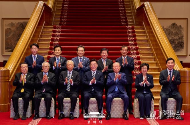 더불어민주당 상임고문단 오찬 간담회(청와대)