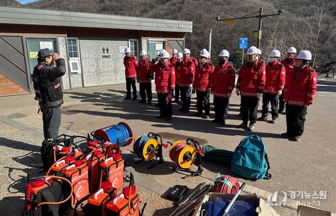 군포시, 2026년 산림재난대응단 산불·산사태·병해충 대응 종합훈련 실시