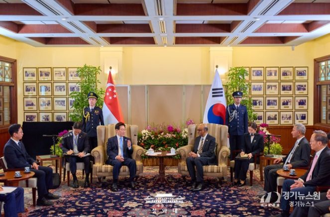 '타르만' 싱가포르 대통령 면담(청와대)