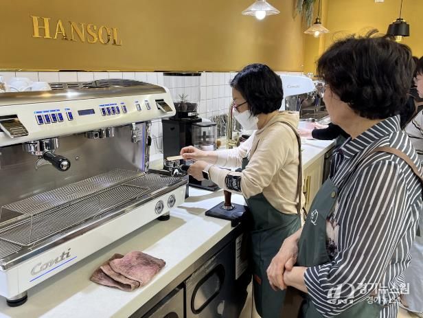 지난해 ‘올인원 맞춤 일자리 프로그램’ 바리스타 2급 과정 운영 모습