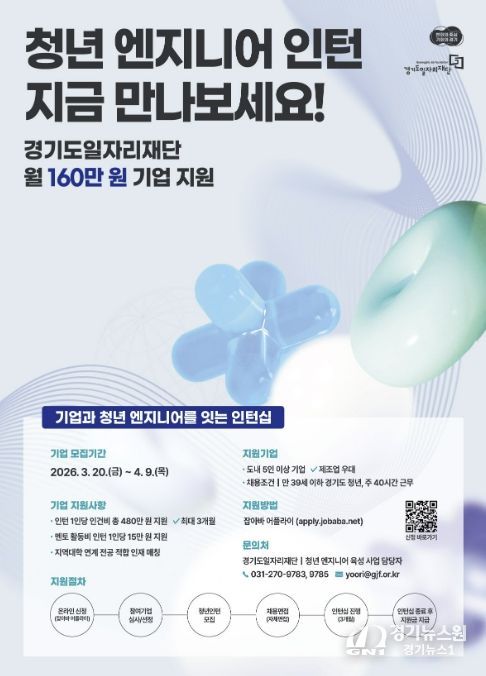 시흥시, 청년 엔지니어 육성 인턴십 참여기업 모집