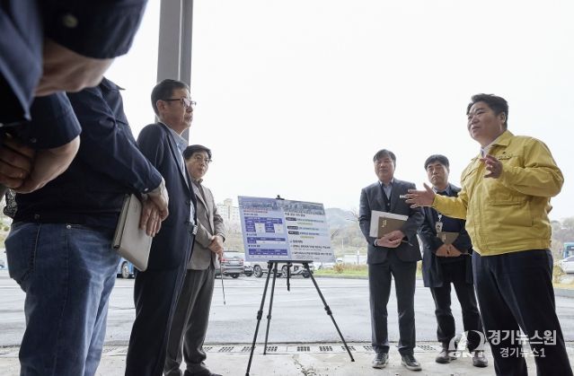 초사동 복합공영차고지 현장 방문 사진